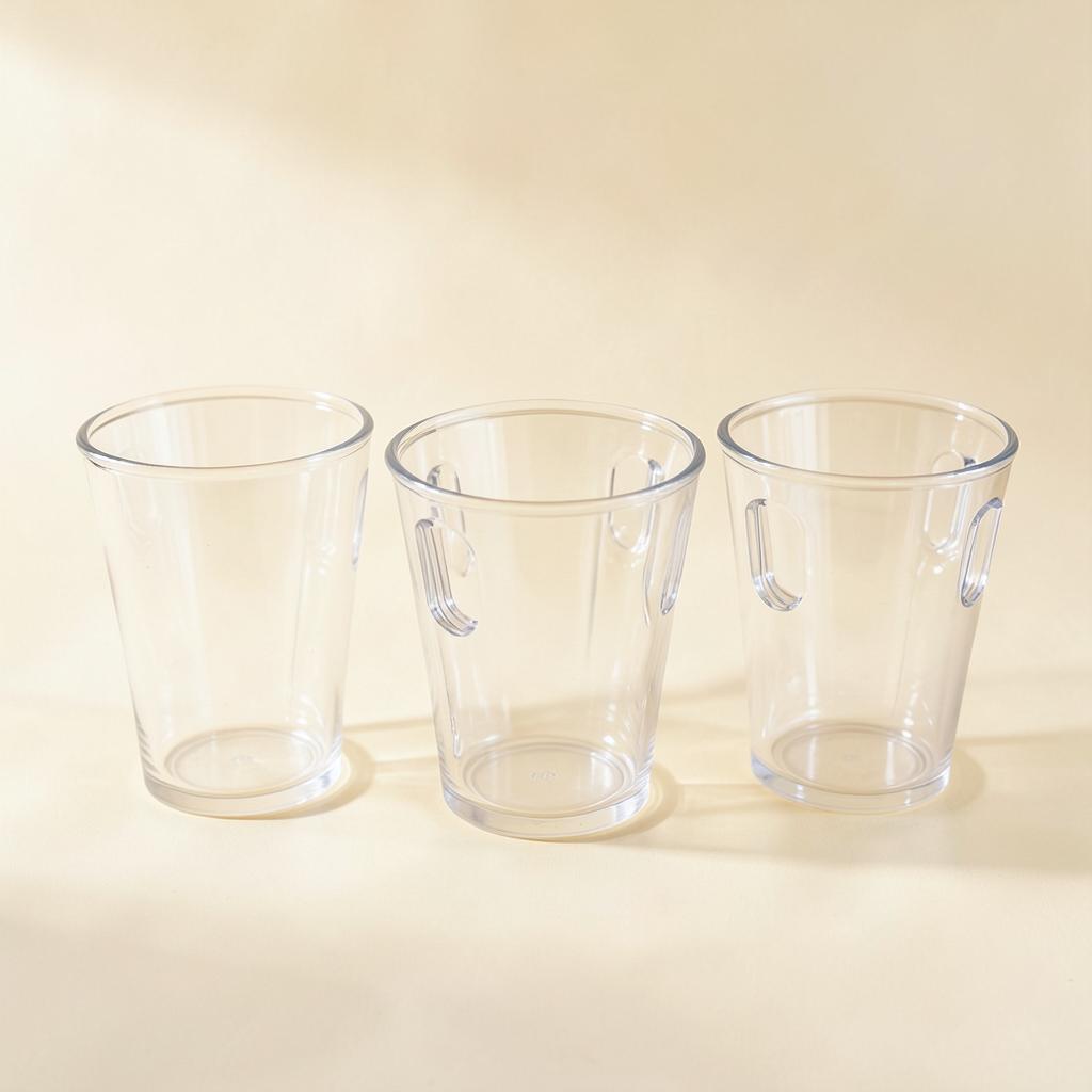 rePotme Clear Slotted Orchid Pots, set of 3
